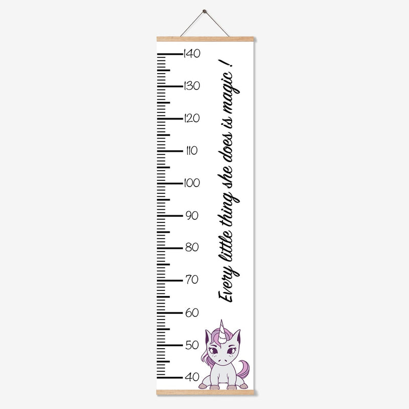 Height Measuring Unicorn Poster