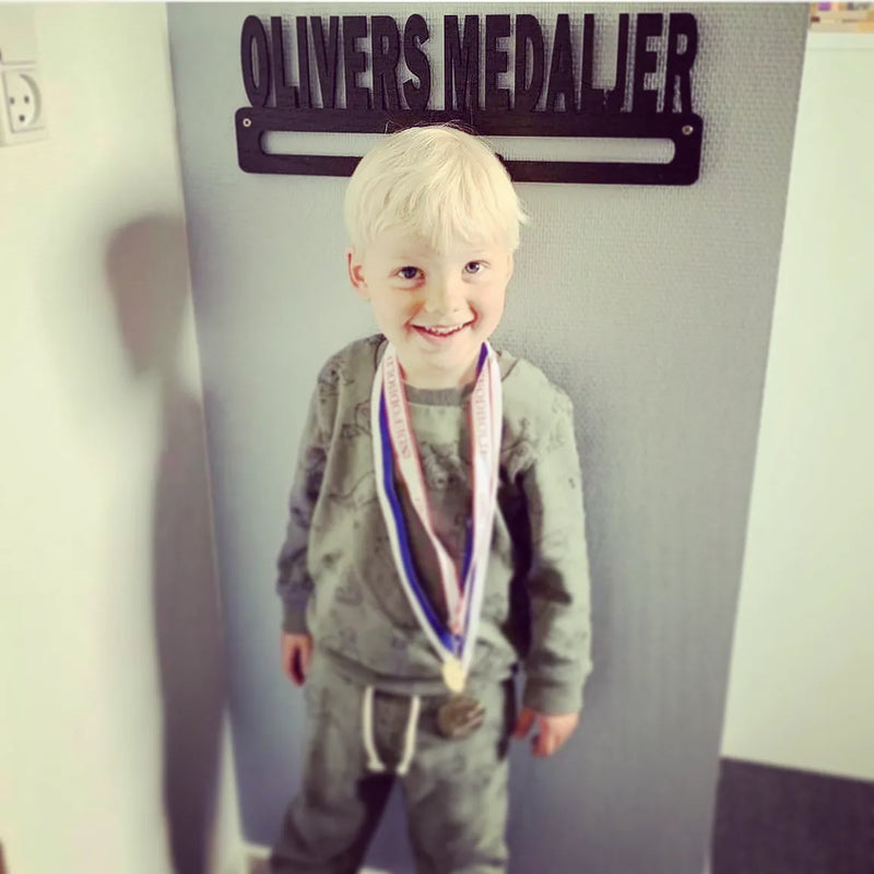Medal hanger with your own text