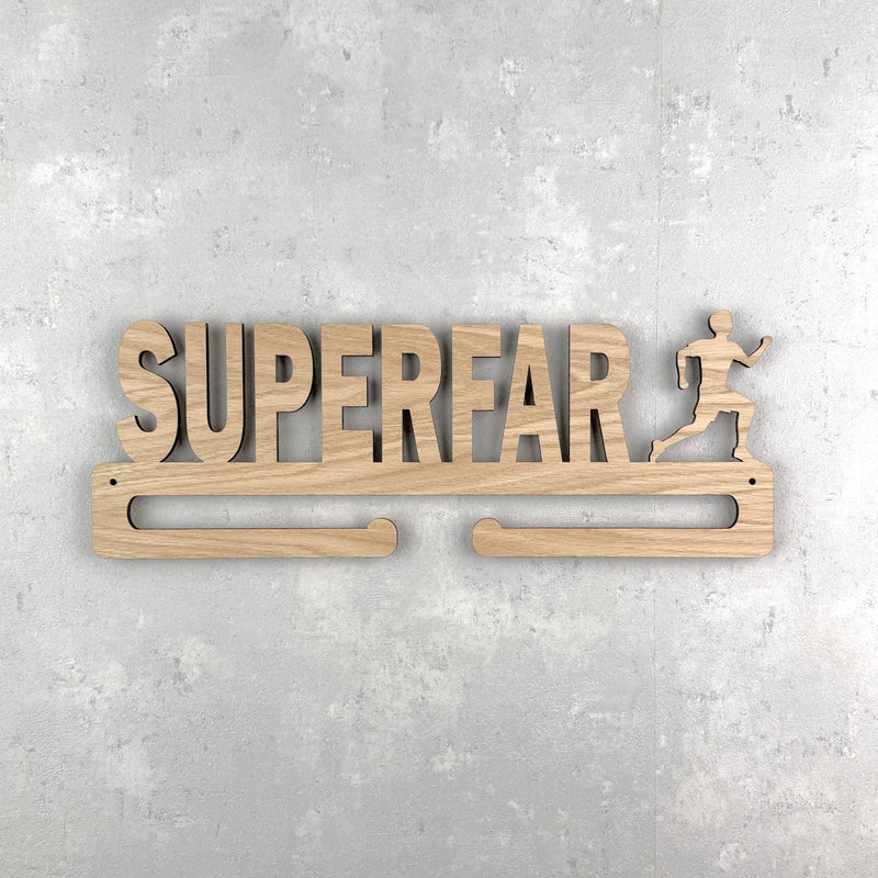 Medal hanger with SUPER FATHER