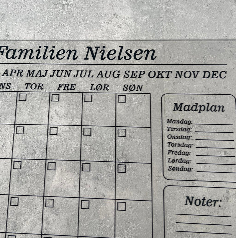Måneds familie kalender - fælles