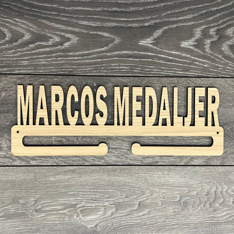 Medal hanger with your own text