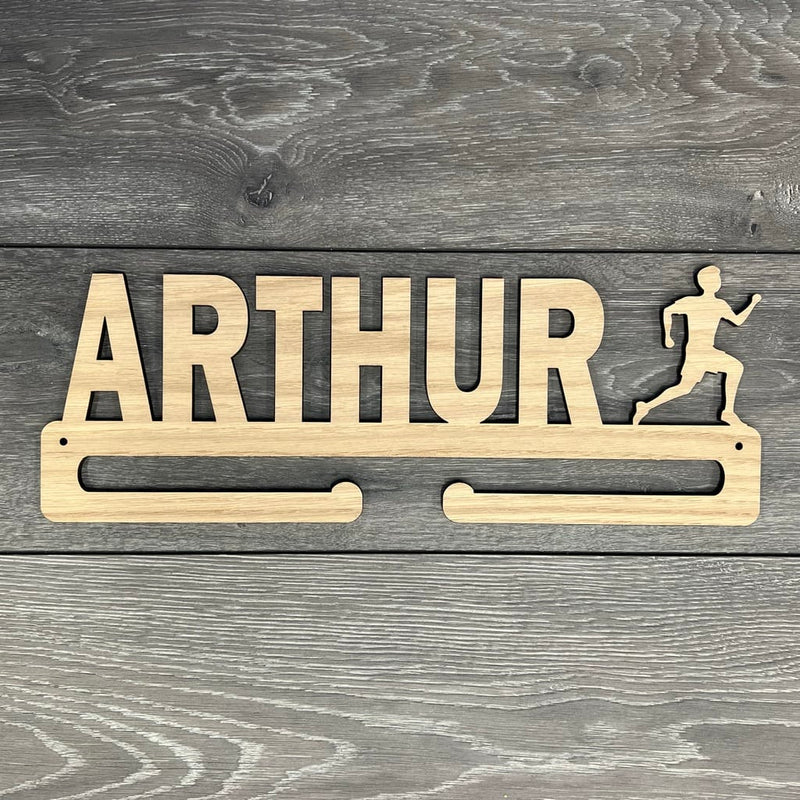 Medal hanger with runner and own name