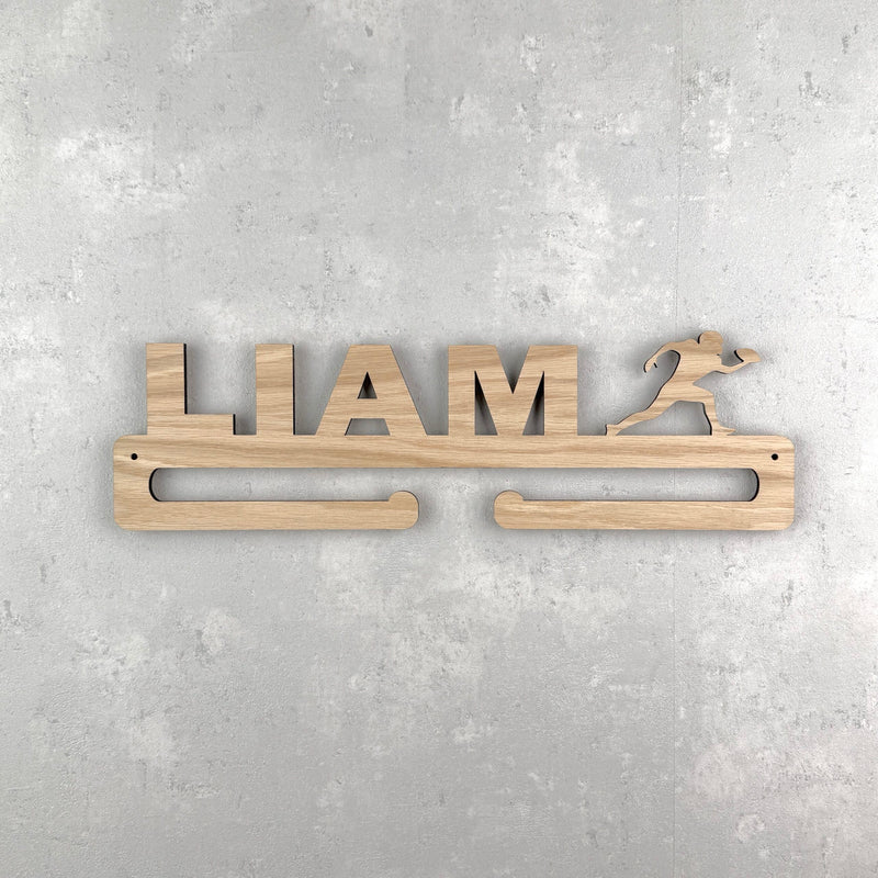 Medal hanger with runner and own name – girl