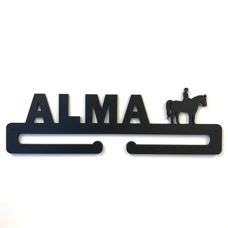 Medal hanger for equestrian with your own name