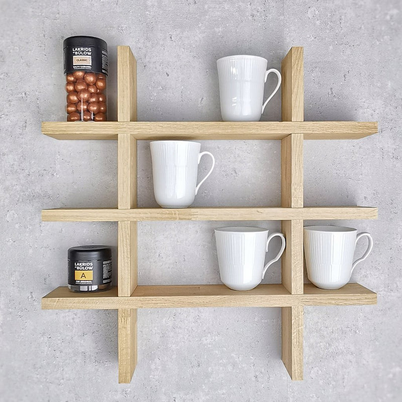 Sættekasse med hylder og rum – lille model