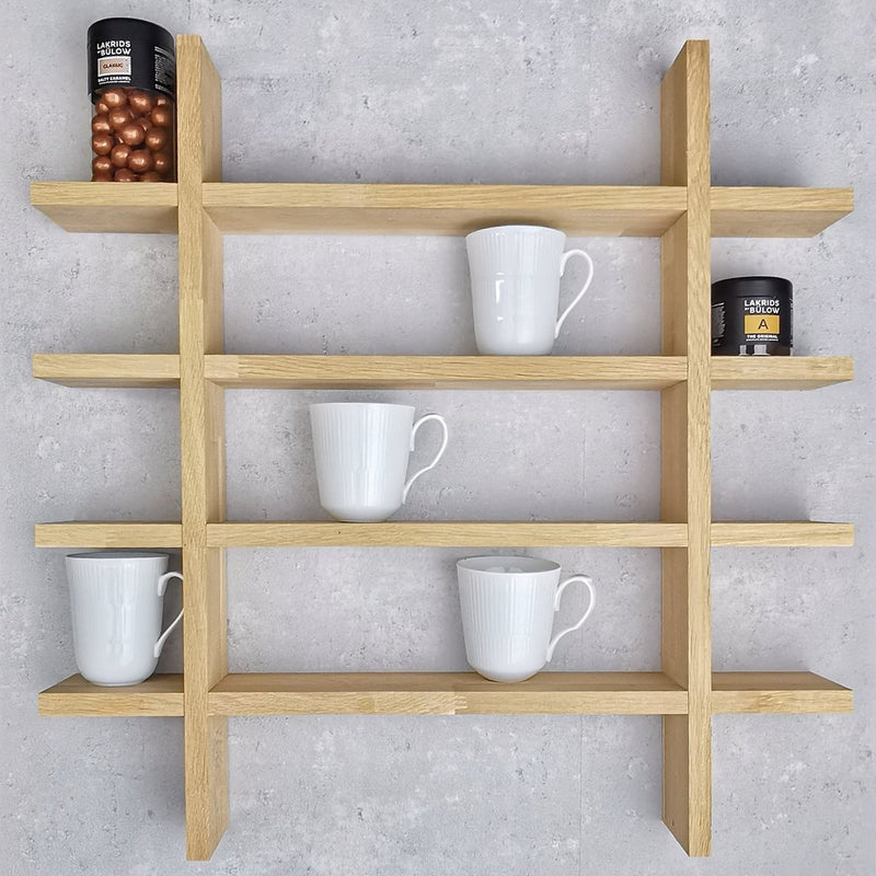 Sættekasse med hylder og rum – Stor model