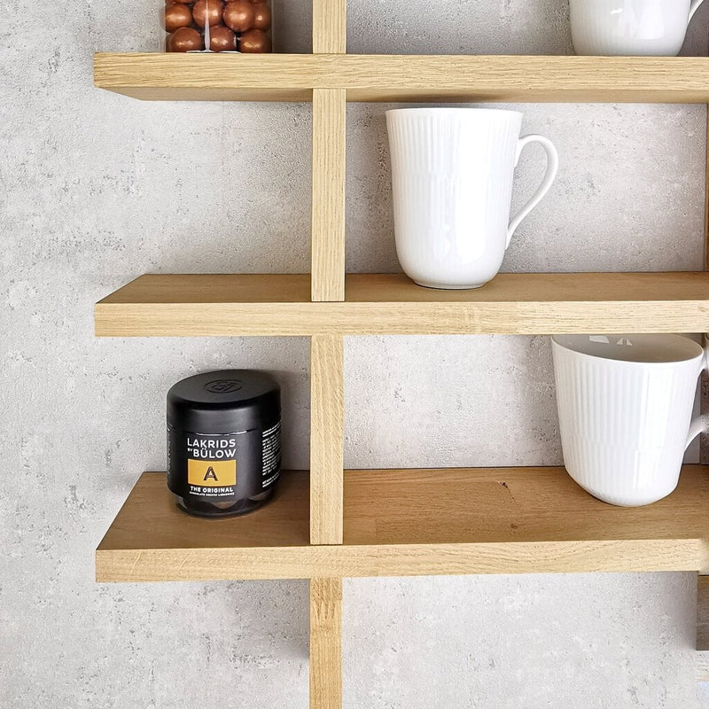 Sættekasse med hylder og rum - lille model