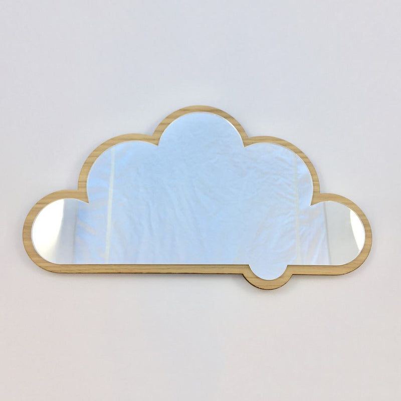 Cloud mirror – wood