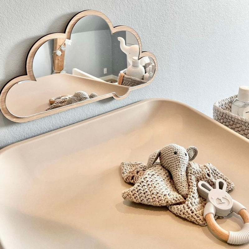 Cloud mirror – wood