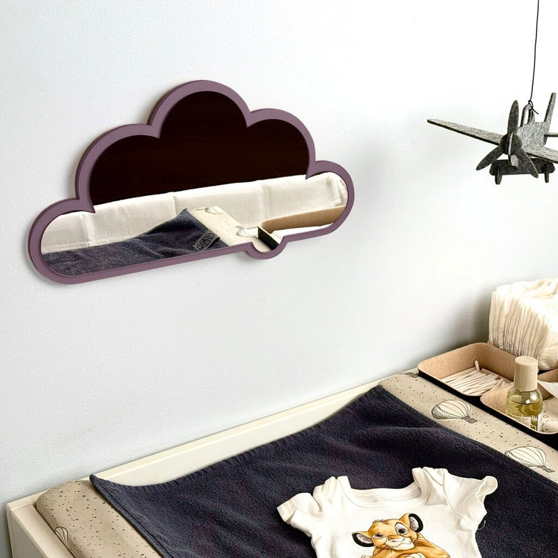 Cloud mirror – wood