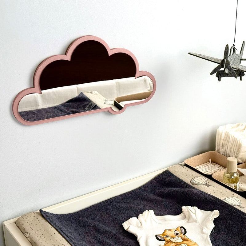 Cloud mirror – wood