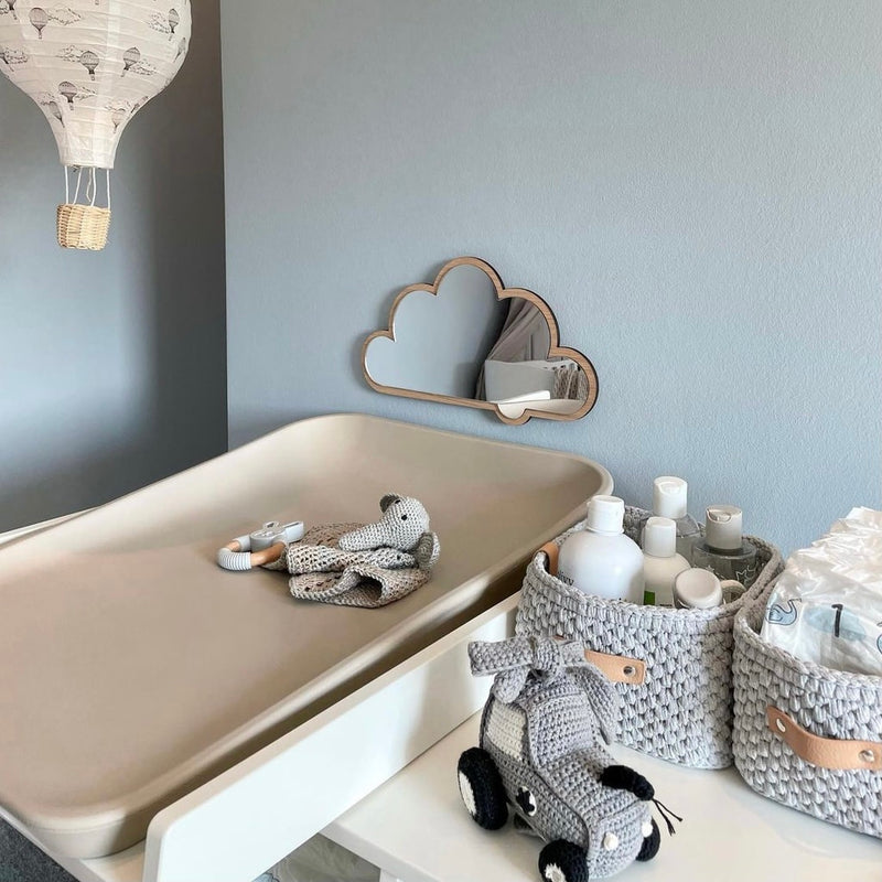 Cloud mirror – wood