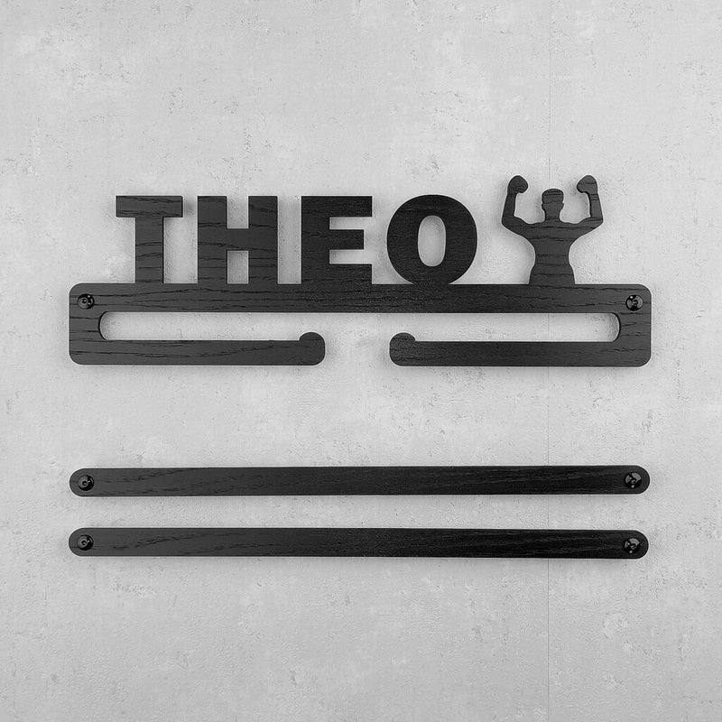 Medalje ophæng med bokserfigur og eget navn