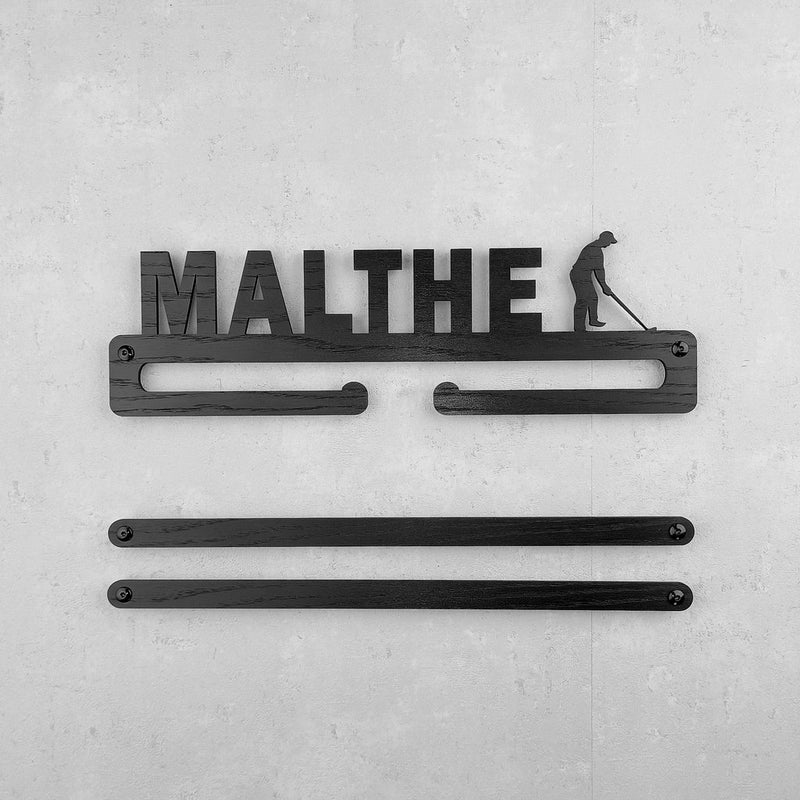 Medalje ophæng med golfspiller og eget navn