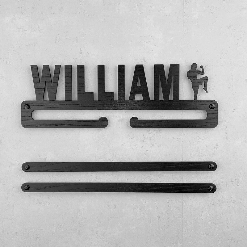 Medalje ophæng med kickbokser og eget navn