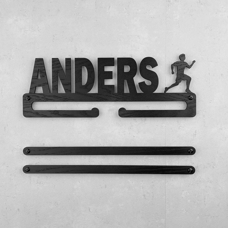 Medalje ophæng med løber og eget navn