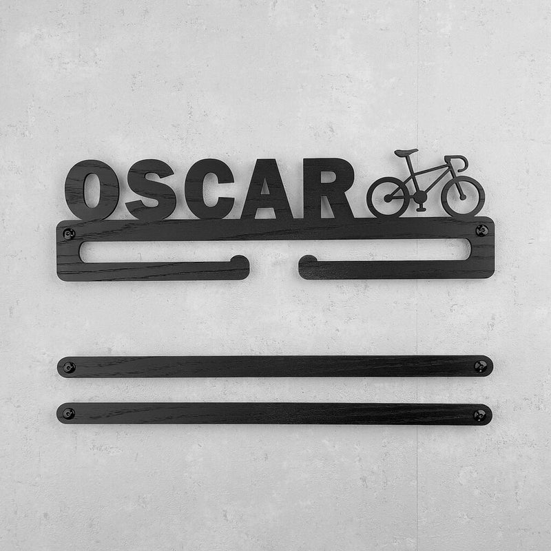 Medalje ophæng med racercykel og eget navn