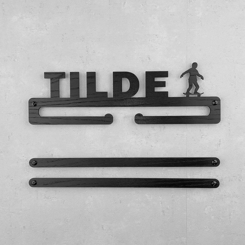 Medalje ophæng med skater og eget navn