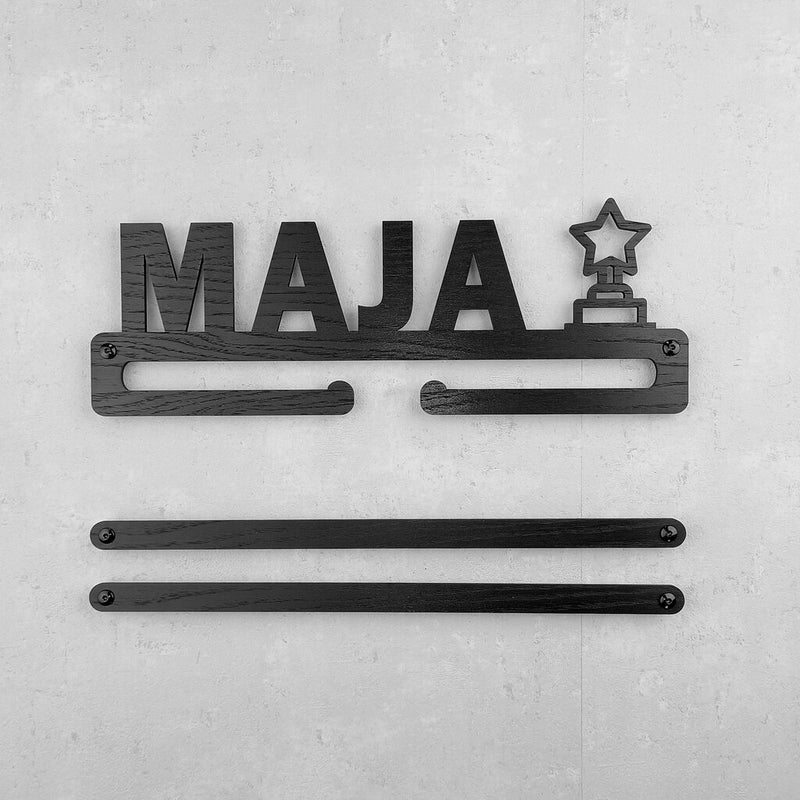 Medalje ophæng med stjernetrofæ og eget navn