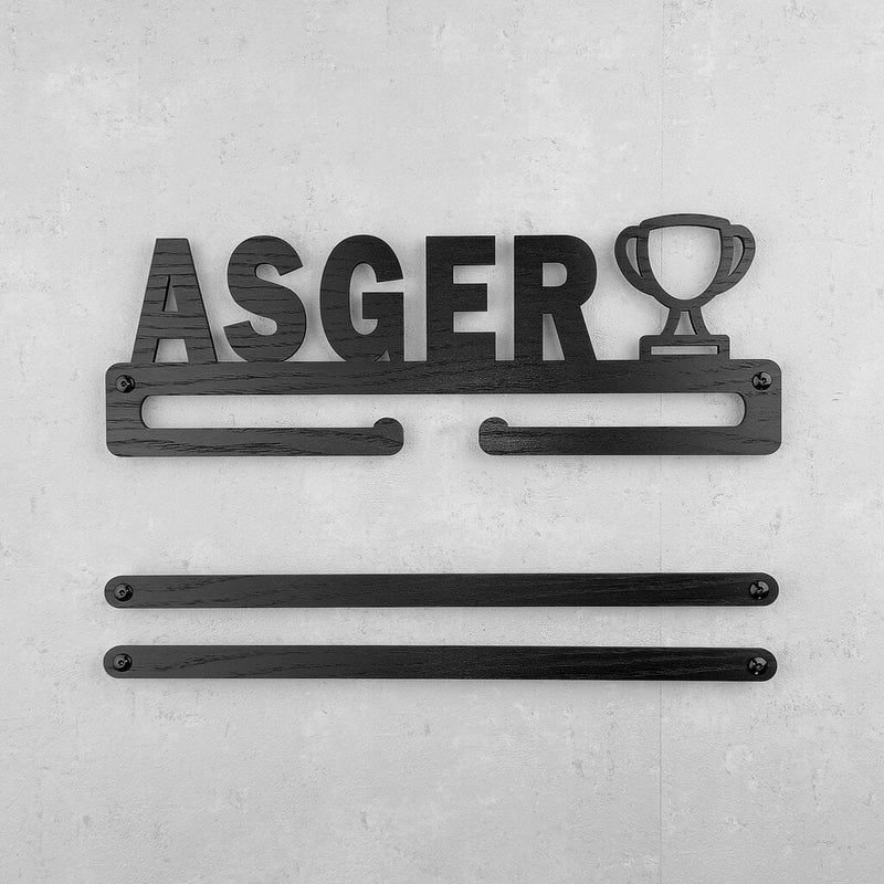 Medalje ophæng med trofæ og eget navn