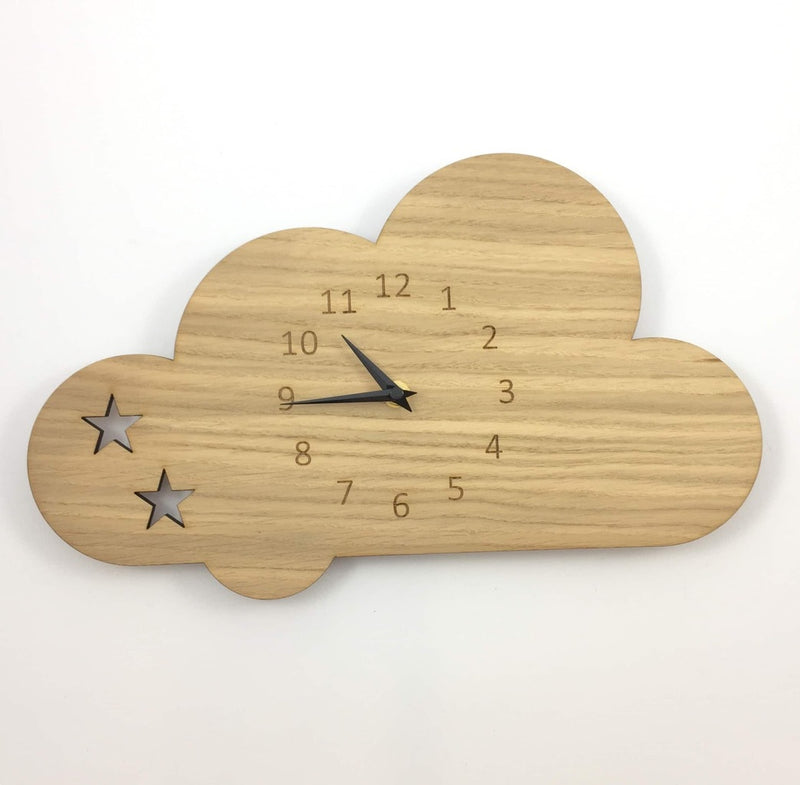 Starry sky clock - wood