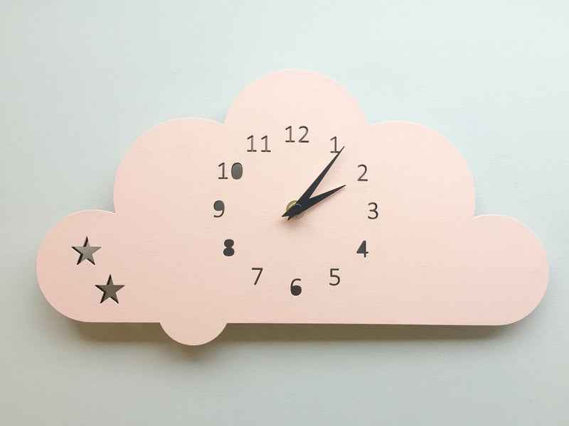 Floating cloud clock color