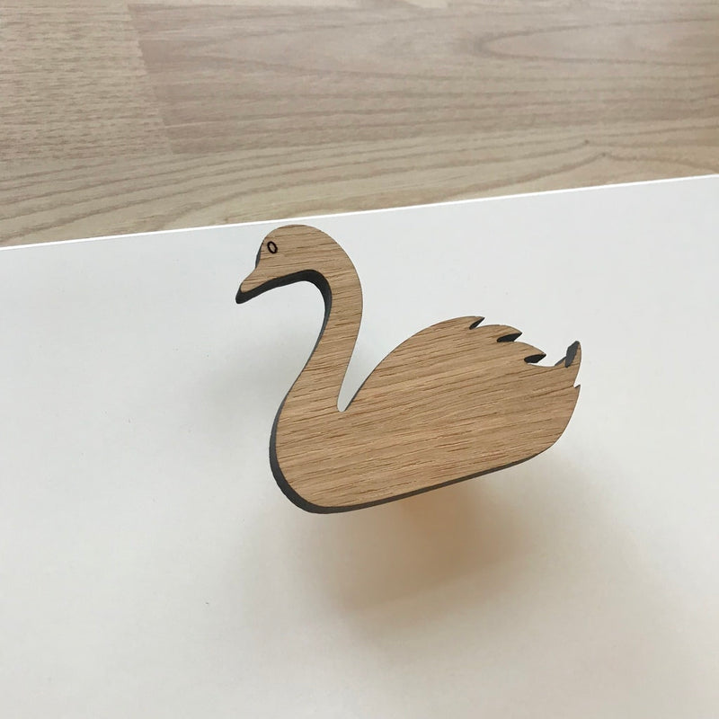 Swan handle - wood