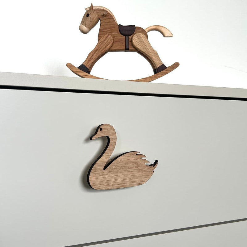 Swan handle - wood