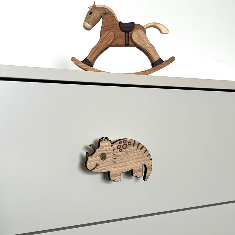 Triceratops grip – wood