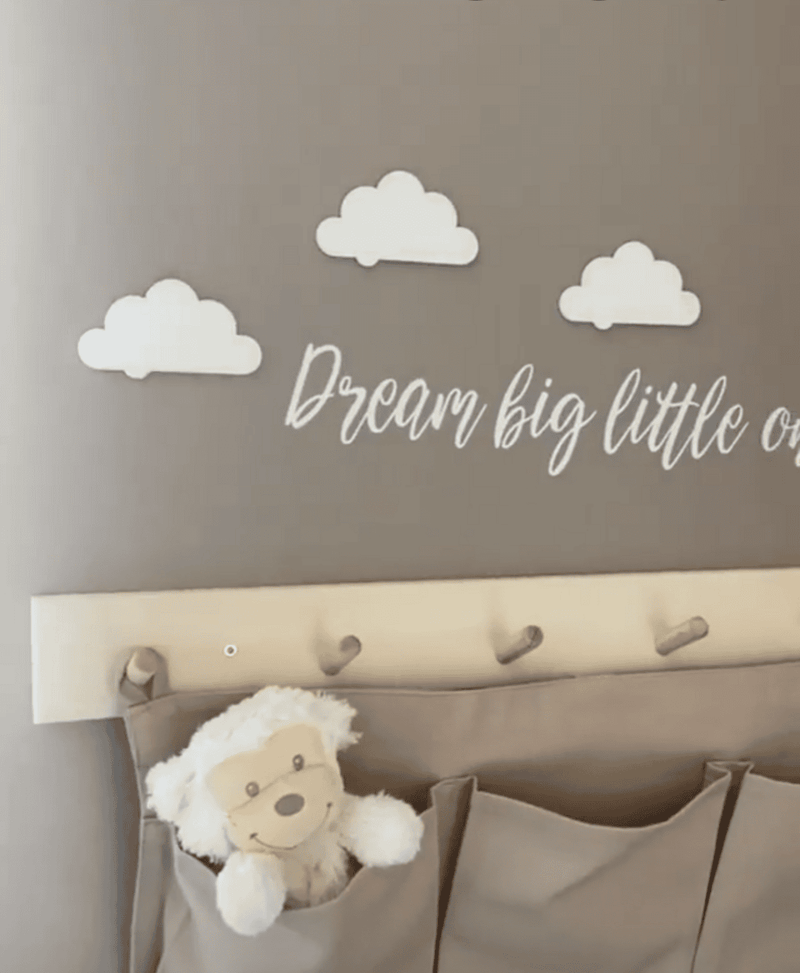 Cloud wall decoration - wood