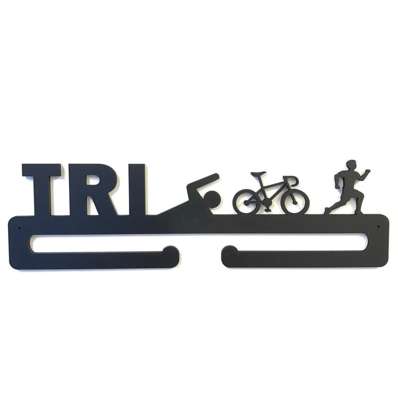 Medal hanger for triathlon